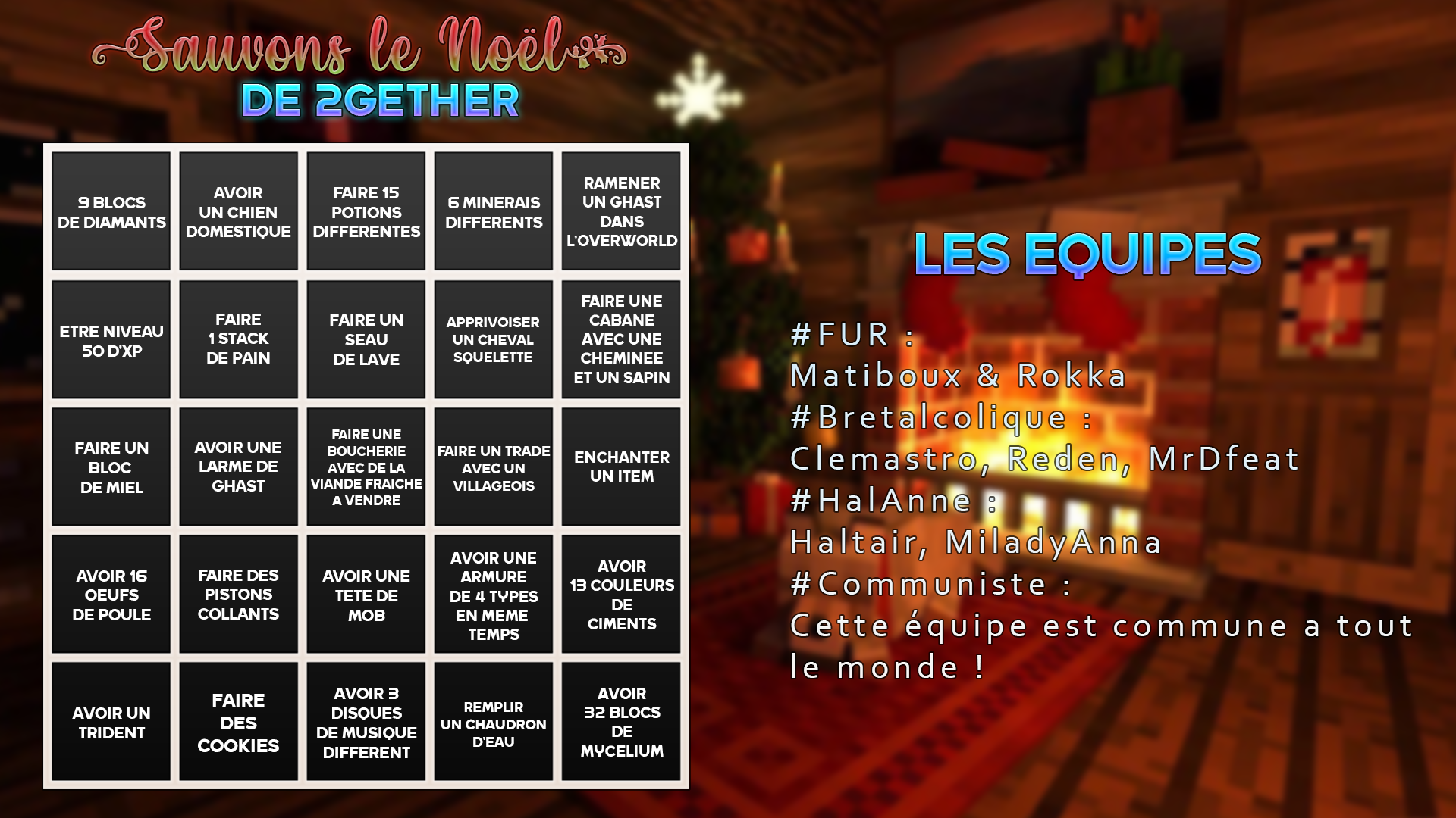 Sauvons le Noël de 2GETHER !